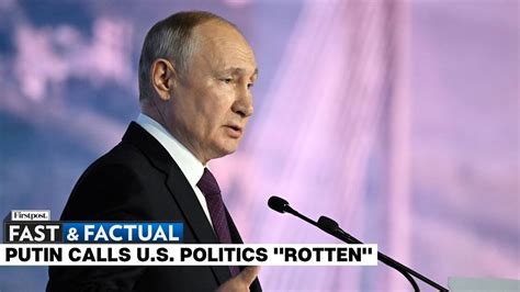 Putin says prosecution of Trump shows US political system is ‘rotten’